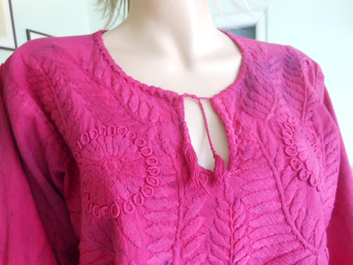 Boho mexická vyšívaná tunika, vel.UNI — foto 1