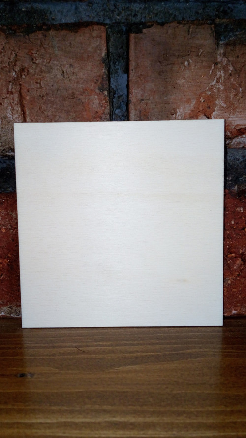 Čtverec 10x10 cm bříza