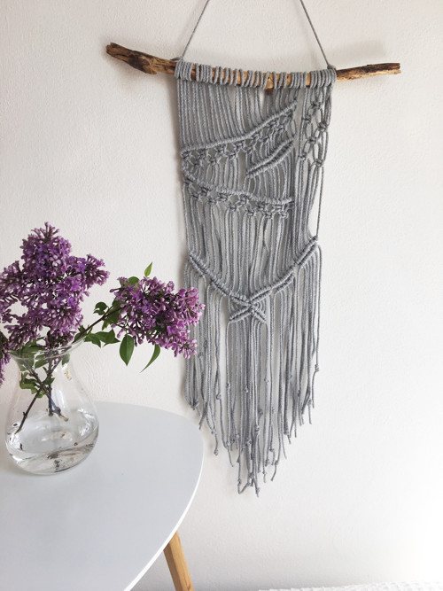Šedé macramé - šeříková nostalgie — foto 1