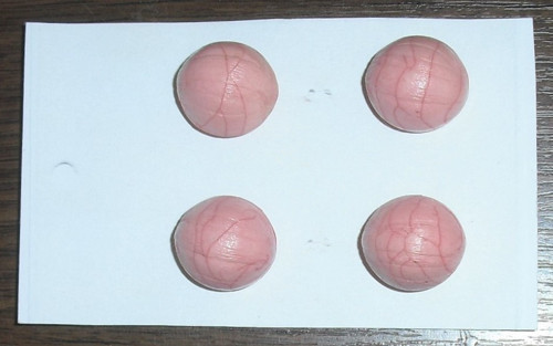 4x starožitné KNOFLÍKY, velké, tvarované