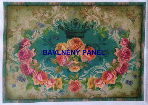 Bavlněná látka - panel 18 x 25 cm — foto 1