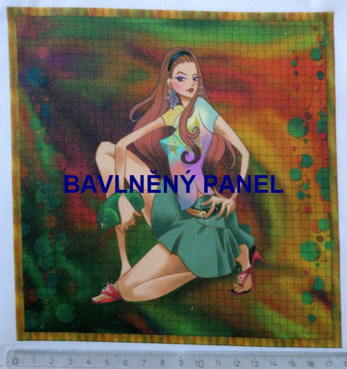 Bavlněná látka - panel 18 x 18 cm — foto 1