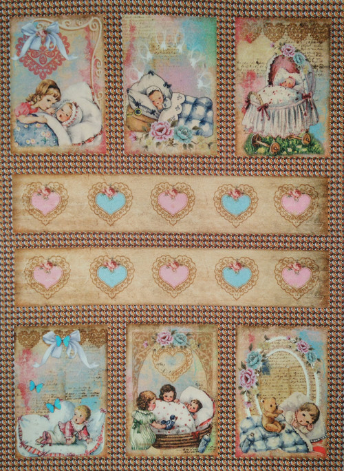 Bavlněná látka - sada ca 30x38 cm