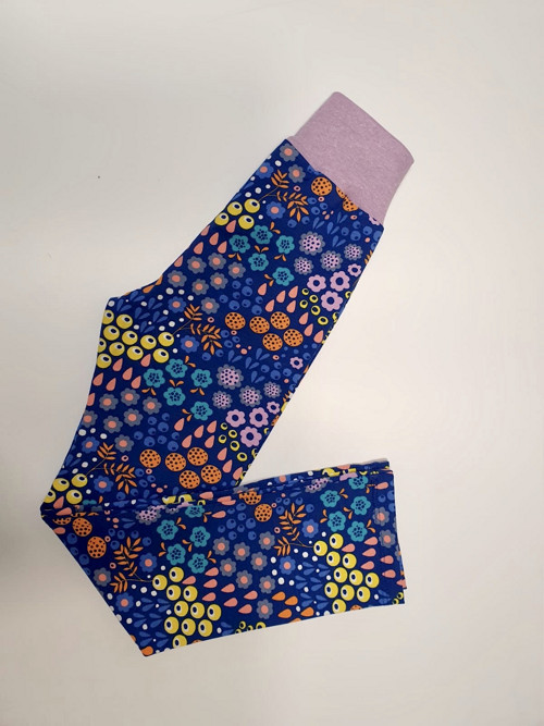 Dívčí legíny modré bobule