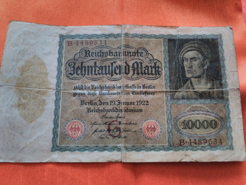 Bankovka,10000 Marek, Německá říše