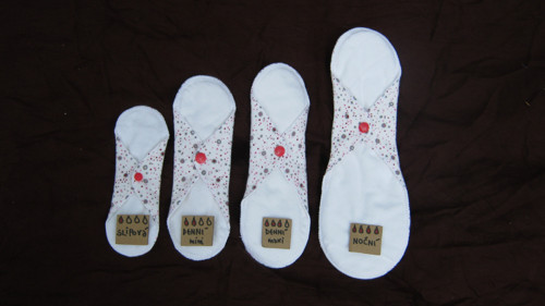 Zkušební sada menstruačních vložek