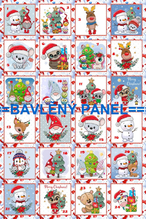 Bavlněný panel 40 x 60 cm