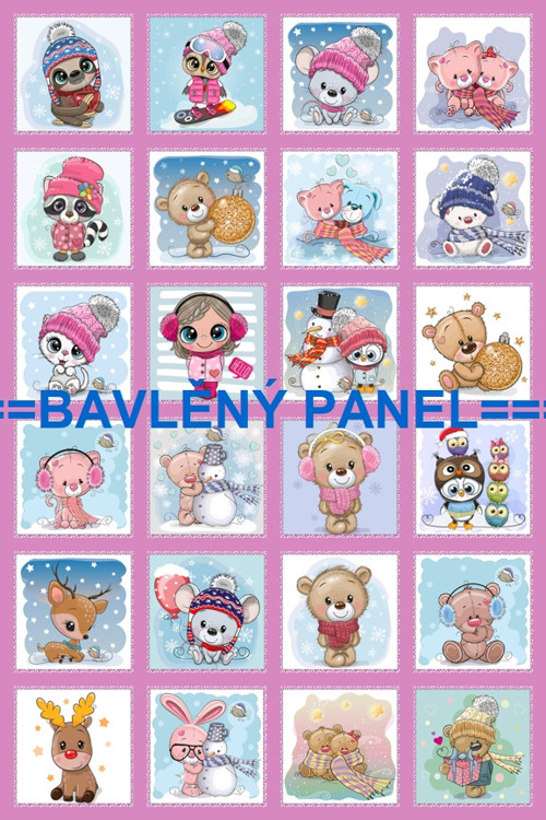 Bavlněný panel 40 x 60 cm