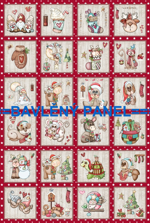 Bavlněný panel 40 x 60 cm