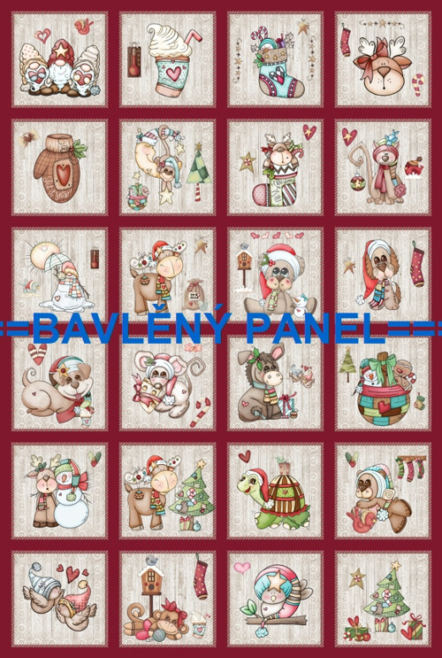Bavlněný panel 40 x 60 cm