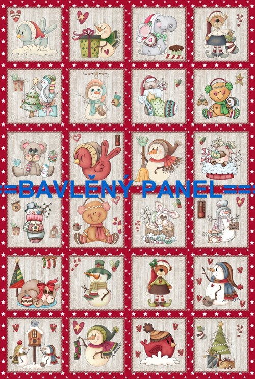 Bavlněný panel 40 x 60 cm