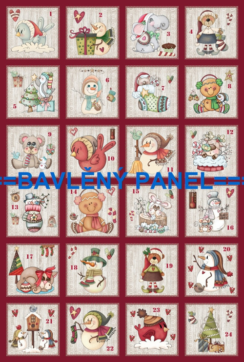 Bavlněný panel 40 x 60 cm