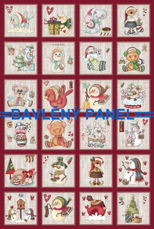 Bavlněný panel 40 x 60 cm