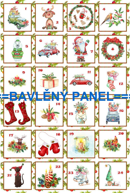 Bavlněný panel 40 x 60 cm — foto 1