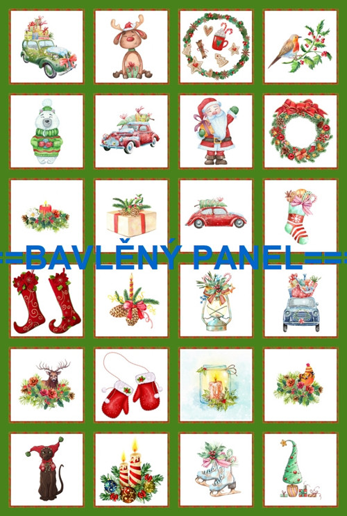 Bavlněný panel 40 x 60 cm