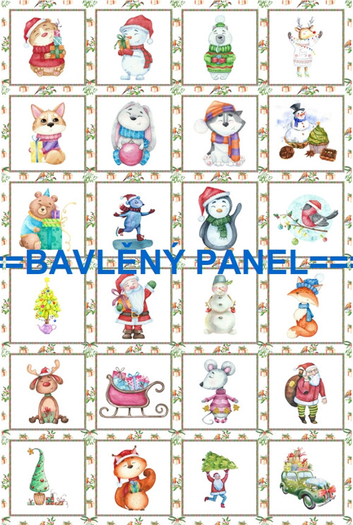 Bavlněný panel 40 x 60 cm