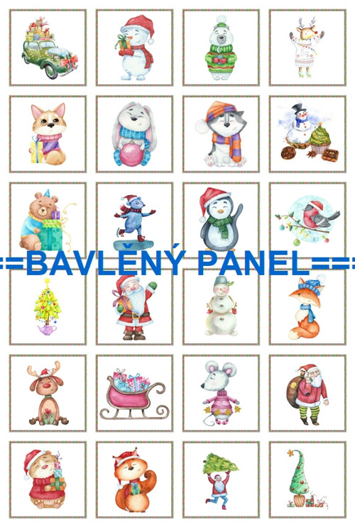 Bavlněný panel 40 x 60 cm