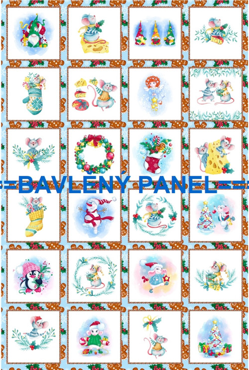 Bavlněný panel 40 x 60 cm