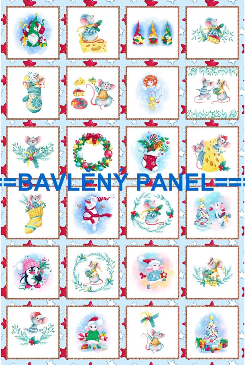Bavlněný panel 40 x 60 cm