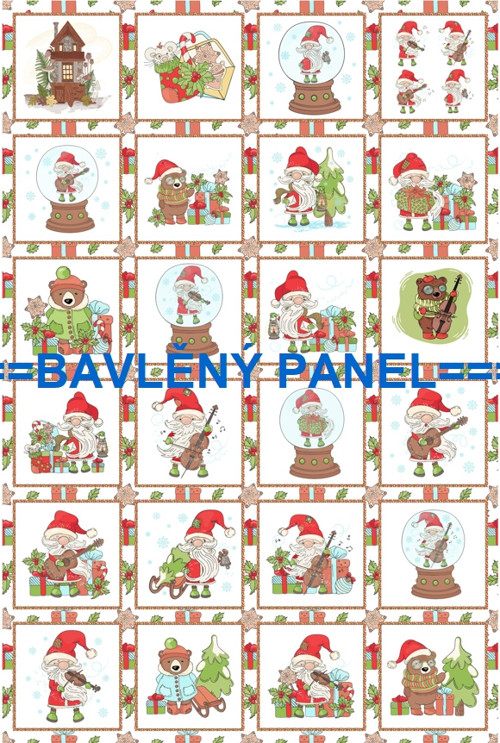 Bavlněný panel 40 x 60 cm