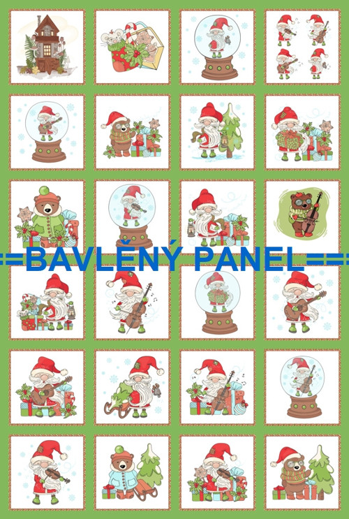 Bavlněný panel 40 x 60 cm