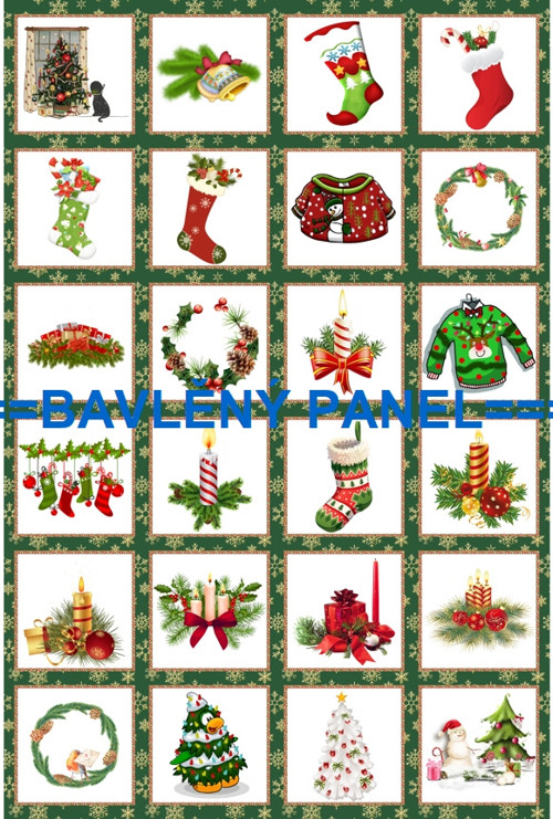 Bavlněný panel 40 x 60 cm