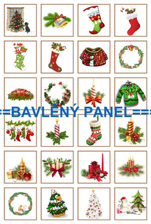 Bavlněný panel 40 x 60 cm