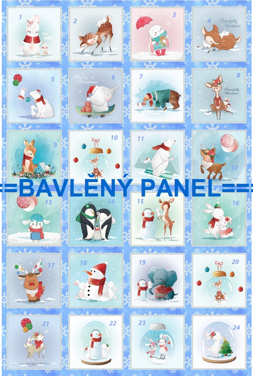 Bavlněný panel 40 x 60 cm