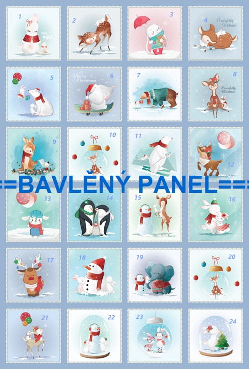 Bavlněný panel 40 x 60 cm