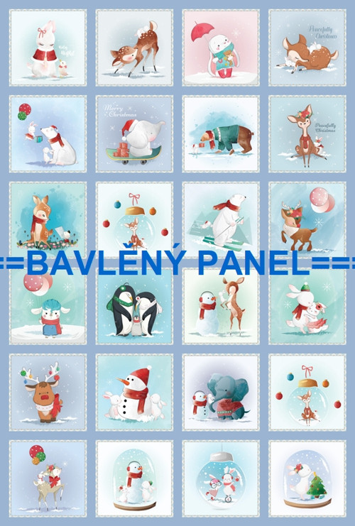 Bavlněný panel 40 x 60 cm