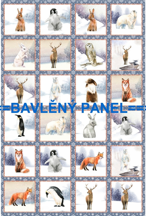 Bavlněný panel 40 x 60 cm