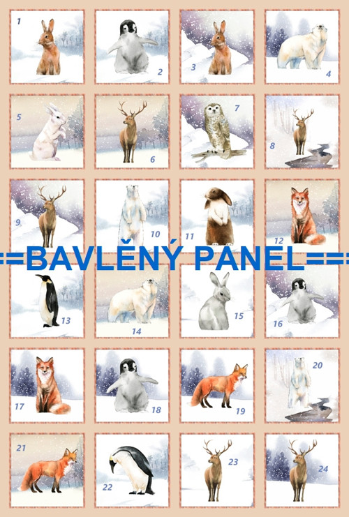 Bavlněný panel 40 x 60 cm — foto 1