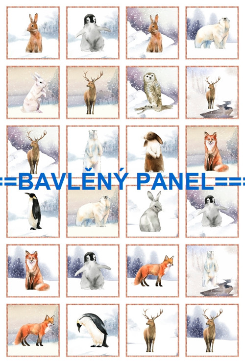 Bavlněný panel 40 x 60 cm