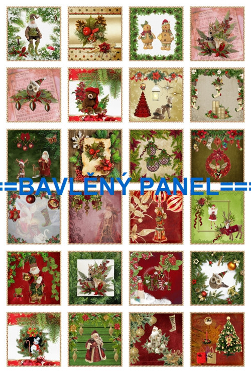Bavlněný panel 40 x 60 cm
