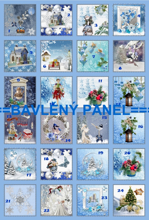 Bavlněný panel 40 x 60 cm