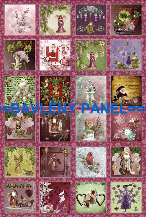 Bavlněný panel 40 x 60 cm