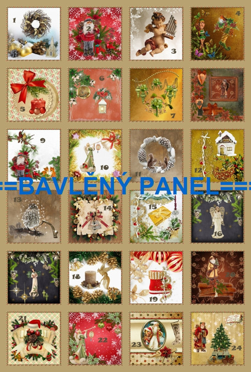 Bavlněný panel 40 x 60 cm