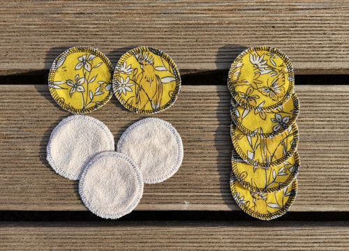 Odličovací tamponky - 10ks "s papouškem"