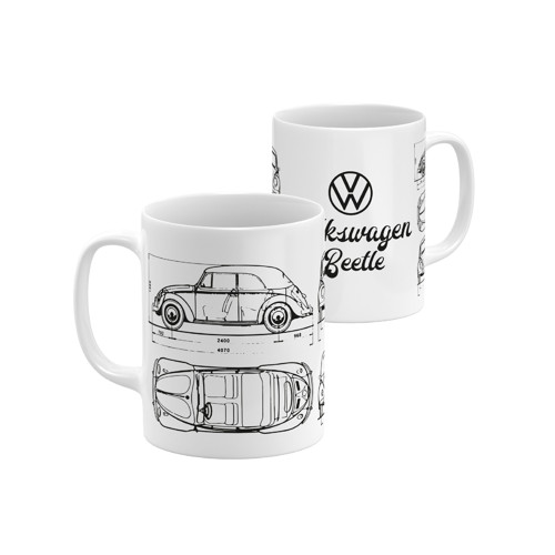 Hrnek Vw Beetle Cabrio Blueprint — foto 1