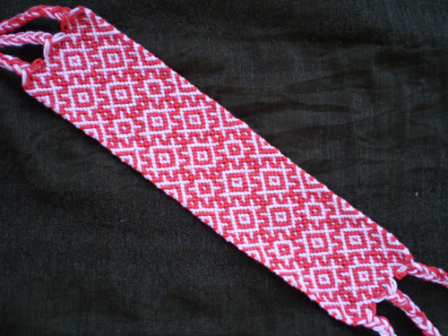 Náramek "Puzzle - červené"