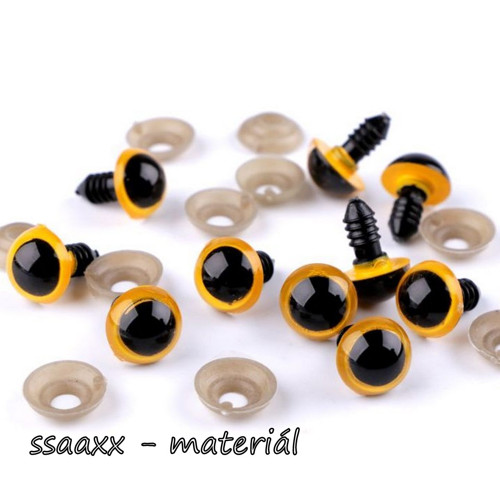 Bezpečnostní oči ~ 14 mm ~ žluté/černé