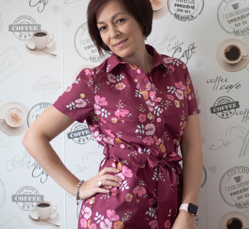 Šaty Sofie vínové — foto 1