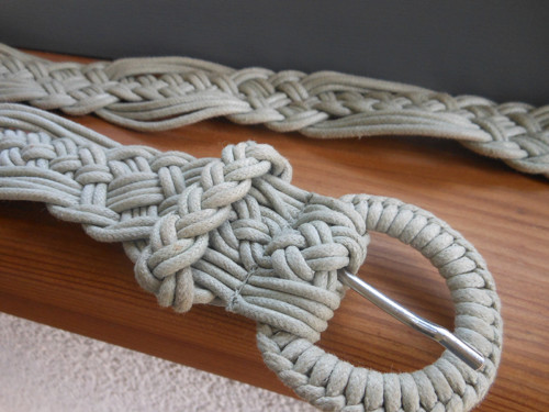 Boho pásek macramé, drhaný — foto 1
