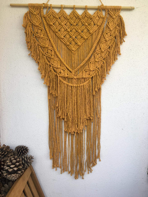 Svatební Macramé/Wedding Macramé/hořčicová