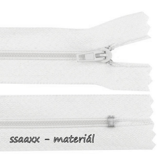 Spirálový zip ~ 3 mm ~ 18 cm ~ bílý — foto 1