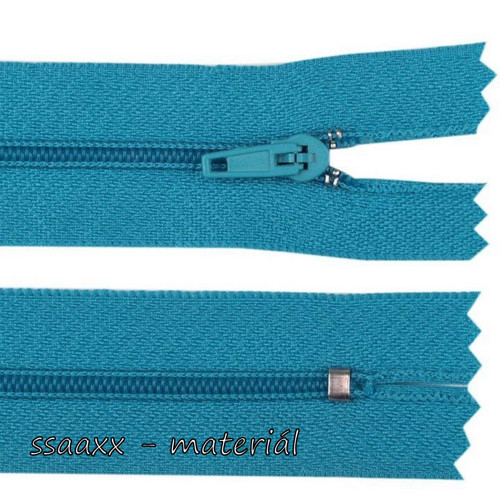 Spirálový zip ~ 3 mm ~ 18 cm ~ tyrkysový