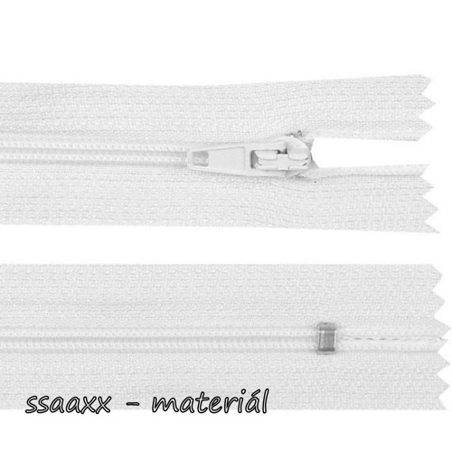 Spirálový zip ~ 3 mm ~ 25 cm ~ bílý