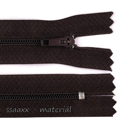 Spirálový zip ~ 3 mm ~ 25 cm ~ hnědý