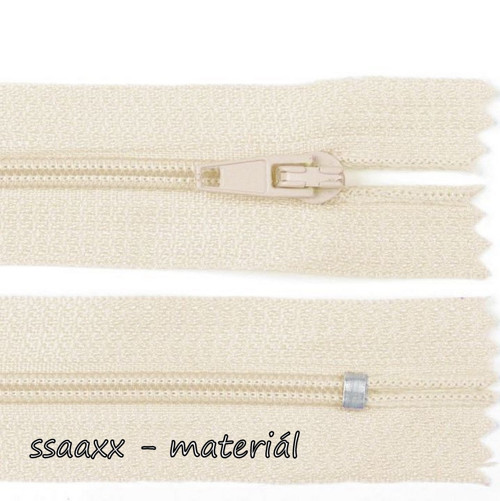 Spirálový zip ~ 3 mm ~ 25 cm ~ mandlový