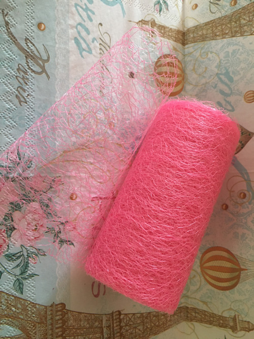 Organza pavučinka 12cm, 1m - 10kč
